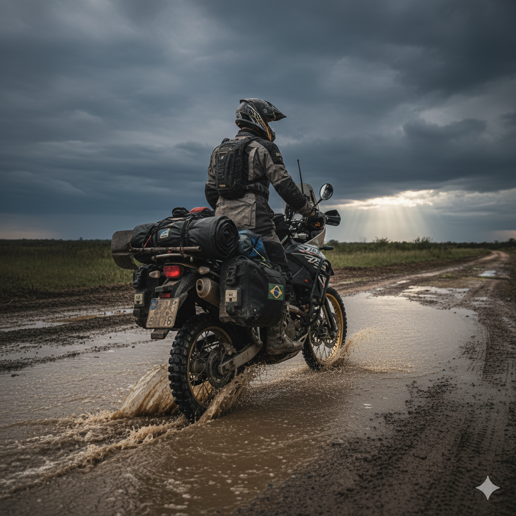 Motociclistas preparacionistas em formação tática