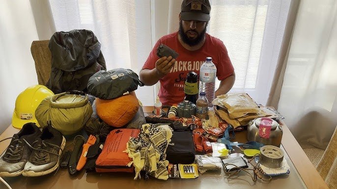 Equipamento completo de sobrevivência